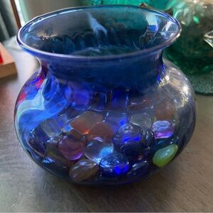 Blue Glass Vase